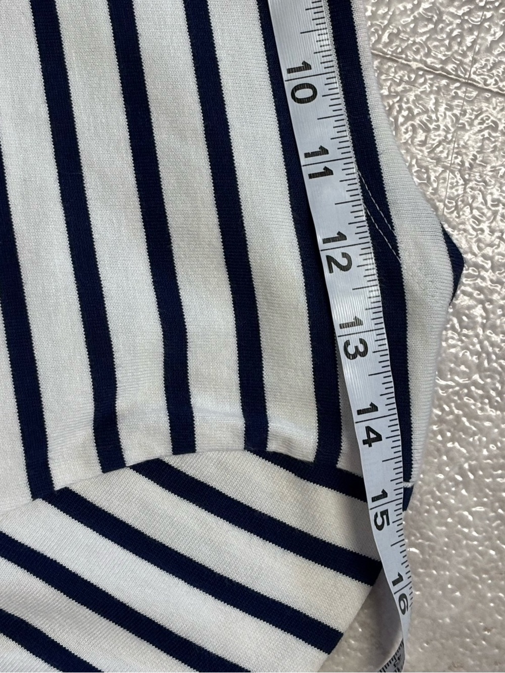 J.Crew NWT Boatneck Heart Elbow Patch Breton Navy White Coastal Top Small - Picture 11 of 11